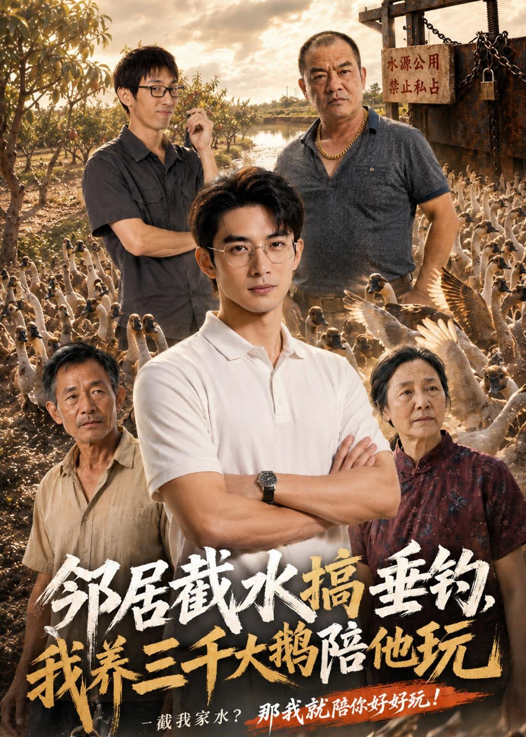 邻居截水搞垂钓，我养三千大鹅陪他玩(全集)