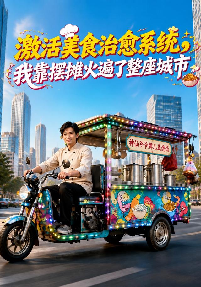激活美食治愈系统,我靠摆摊火遍了整座城市AI短剧(全集)